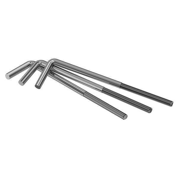 L-Hook,  1-1/4"-7,  42" L,  Steel Plain,  12 PK