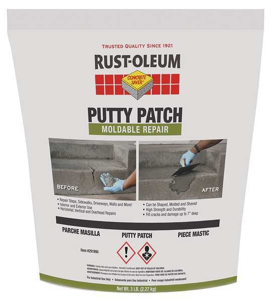 Gray Cement Putty,  3 lb. Pouch