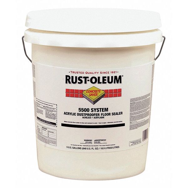 5 gal Sealer,  Low Gloss Finish,  Clear,  Water Base