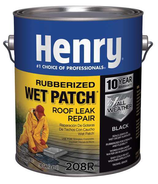 Roof Leak Repair,  1 gal,  Pail,  Black