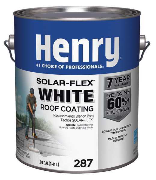 Protective Roof Coating,  1 gal,  Pail,  White