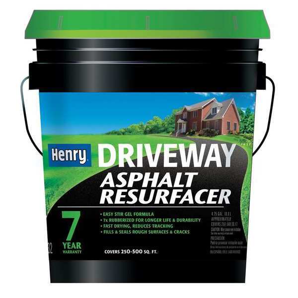 Driveway Asphalt Resurfacer,  532,  5 gal,  Pail,  Black/Brown,  250 to 500 sq ft Coverage