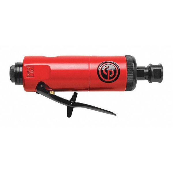 Straight Die Grinder,  1/4 in NPT Female Air Inlet,  1/4 in Collet,  Medium Duty,  27, 000 RPM,  0.6 hp