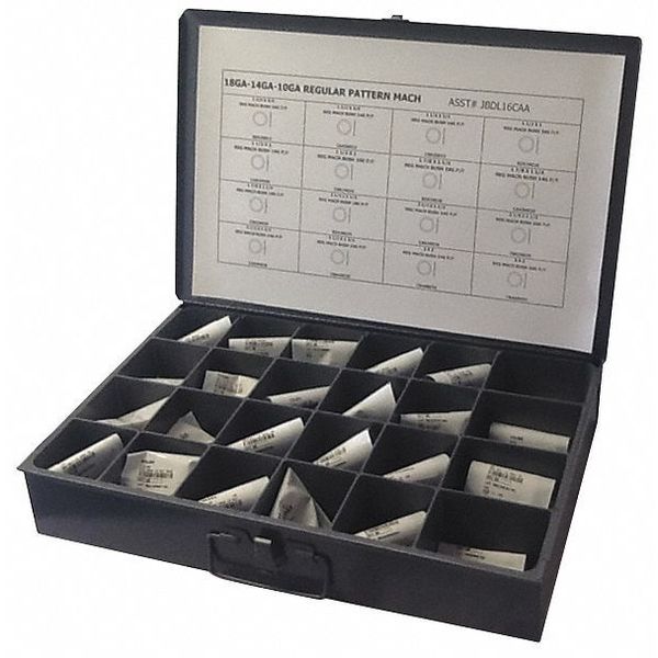Standard Machinery Bushing Assortment,  Carbon Steel,  Plain Finish