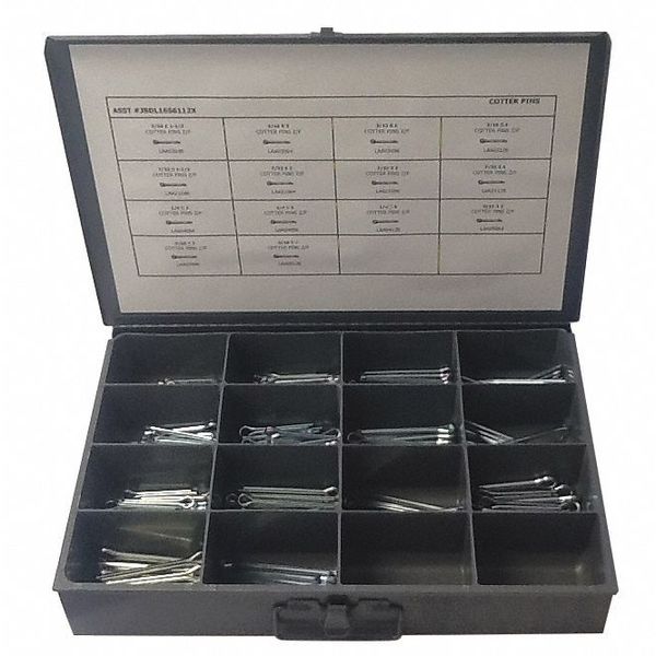 Pin Assortment, 14 Sizes, 225 pcs.