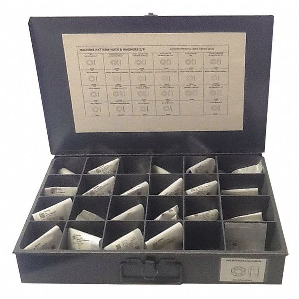 Nut and Washer Assortment, 575 pcs.