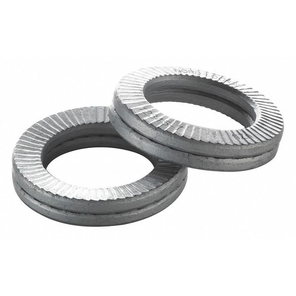 Spring Wedge Lock Washer,  Fits Bolt Size 1/2 in Steel,  Delta Protect Finish,  200 PK