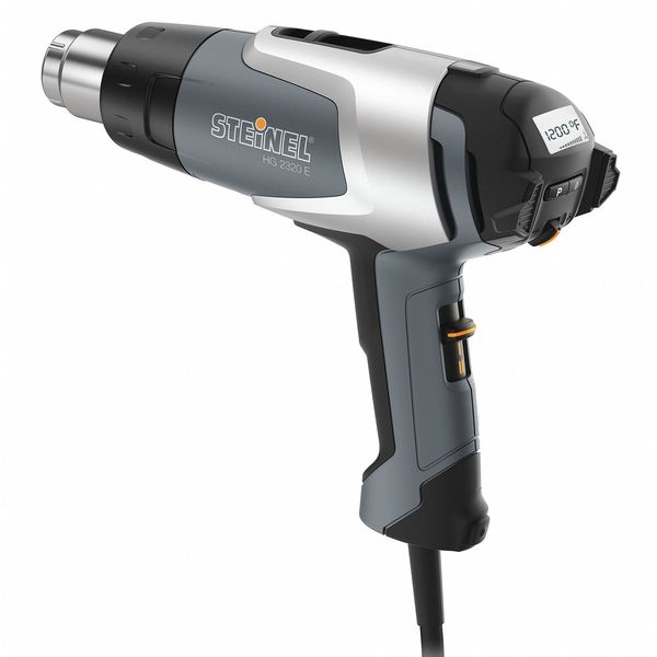 Heat Gun,  Electric Powered,  120V AC,  Adjustable Temp. Setting,  1, 600 W Watt,  Pistol Handle