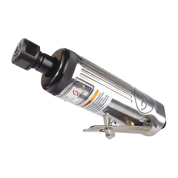 Medium Air Die Grinder,  1/4",  1/4 in Air Inlet,  Medium,  22, 000 rpm,  1/4 HP