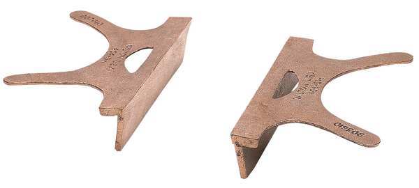 Replacement Vise Jaw, Copper, 4 in, PR