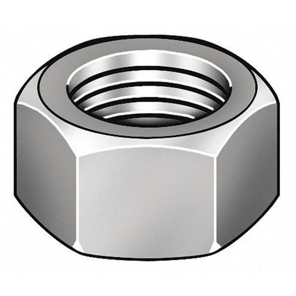 Heavy Hex Nut,  3/4"-10,  Steel,  Grade 2H,  Hot Dipped Galvanized,  47/64 in Ht,  10 PK