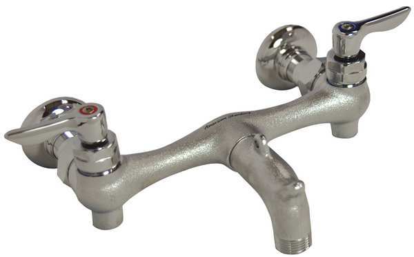 7-3/4" to 8-1/4" Mount,  Commercial 2 Hole Straight Service Sink Faucet