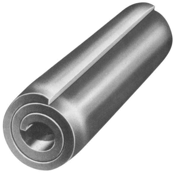 Spring Pin, HD Coiled, 1/4x2in, 7800lb, PK25