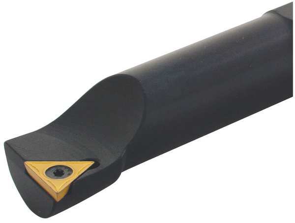 Indexable Boring Bar,  TPBN16-3,  12 in L,  High Speed Steel,  Triangle Insert Shape