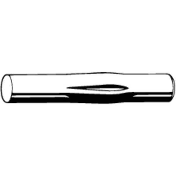 Grooved Pin, TypeE, Steel, 1-1/4, 0.375, PK10
