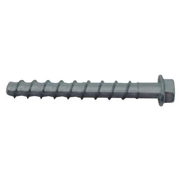 Screw-Bolt+ Concrete Screw,  1/2" Dia.,  Hex,  4 in L,  Steel Galvanized,  50 PK