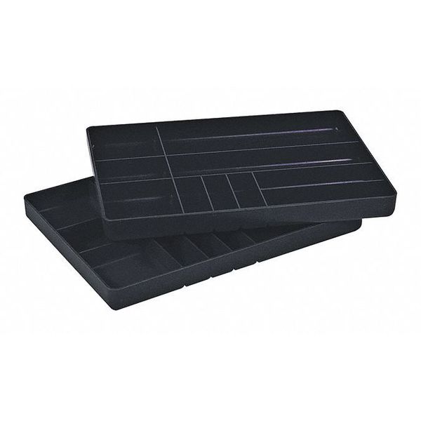 Organizer Tray with 10 compartments,  Polystyrene,  1 1/4 in H x 16 in W