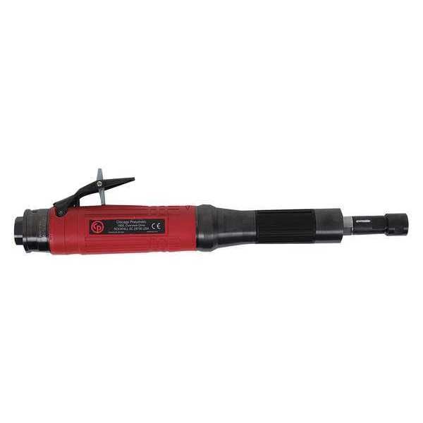Extended Air Angle Die Grinder,  3/8 in Air Inlet,  1/4" Collet,  Heavy Duty,  24, 000 rpm,  0.8 HP