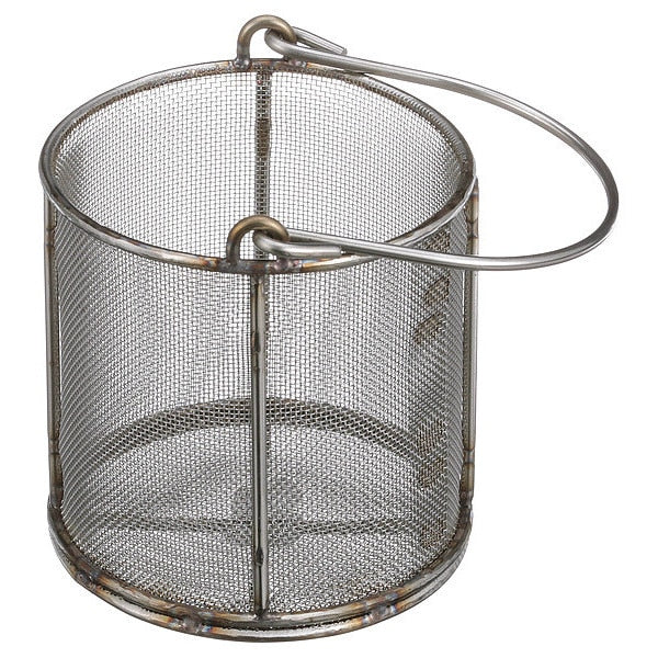 Silver Round Parts Washing Basket,  Stainless Steel