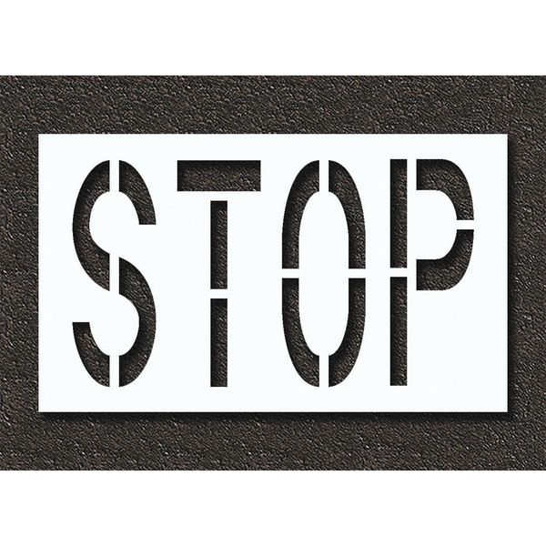 Pavement Stencil, Stop,  STL-108-72403