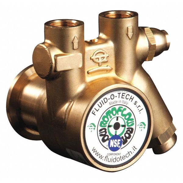 Pump, 3/8" NPTF, 49 Max. GPH, Brass, 70 Mesh