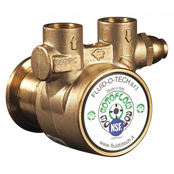 Pump, 3/8" NPTF, 64 Max. GPH, Brass, Bypass