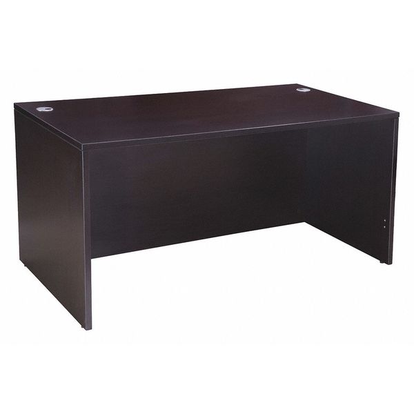 60" W Office Desk,  Mocha