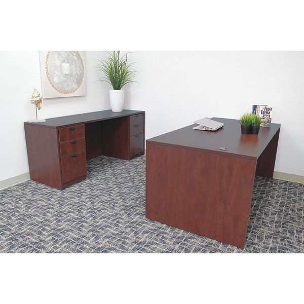 71" W Office Desk,  Mahogany