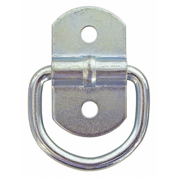 D-Ring, Zinc Plated, 1/4" dia, 1000 lb. Cap