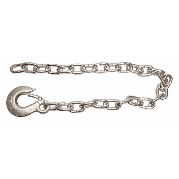 Safety Chain, Silver, 3/8" Sz, 6-5/16"W