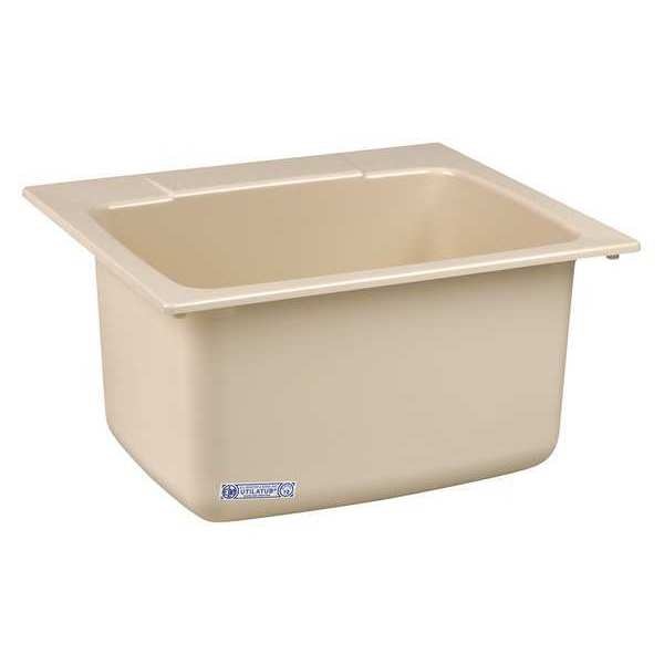 Utility Sink, 22inx25in, Bone