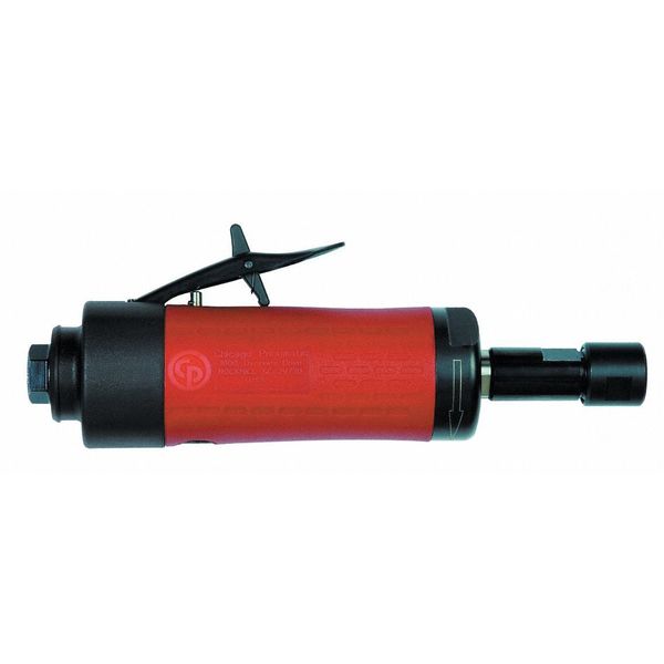 Straight Pneumatic Die Grinder,  1/4" npt Air Inlet,  1/4 (6.4mm) Collet,  Industrial,  20, 000 rpm