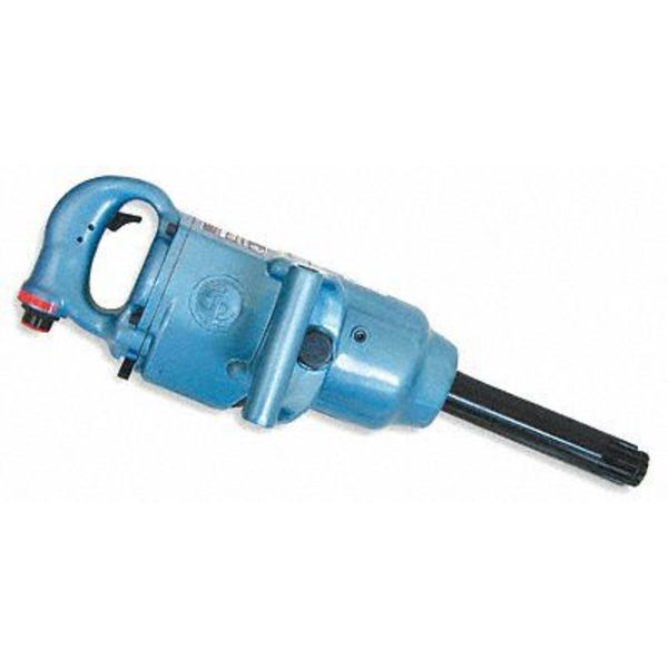 #5 Spline Air Impact Wrench,  6 Inch Ext Anvil,  D-Handle,  Torque 1400 ft. lbf,  4200 RPM,  Dbl Rocking Dog