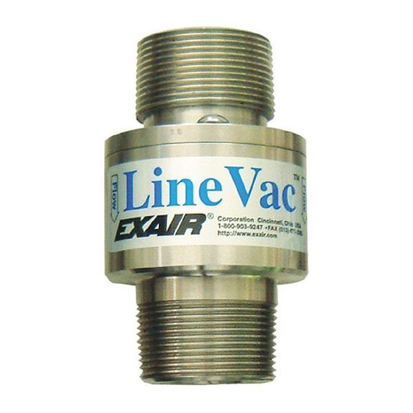 Threaded Line Vac, SS, 1-1/4"