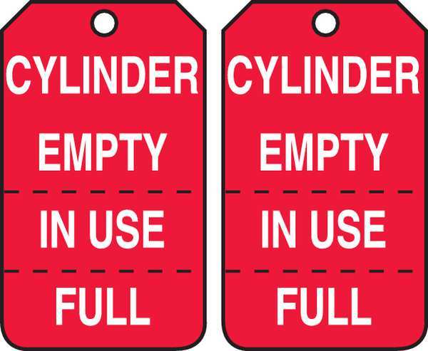 Cylinder Tag, 5-3/4 x 3-1/4, PK25