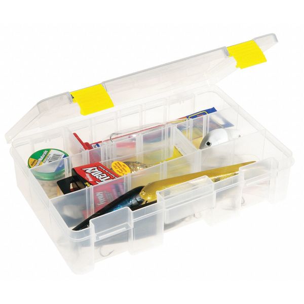 Adjustable Compartment Box with 4 to 9 compartments,  Plastic,  2 3/4 in H x 7-1/4 in W