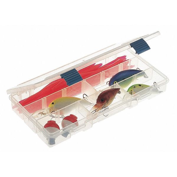 Compartment Box with 5 to 9 compartments,  Plastic,  1 1/4 in H x 5 in W