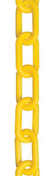 2" (#8,  51 mm.) x 50 ft. Yellow Plastic Chain