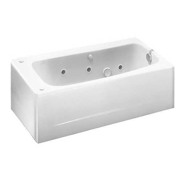 Cambridge Whirlpool Tub, Lh, White