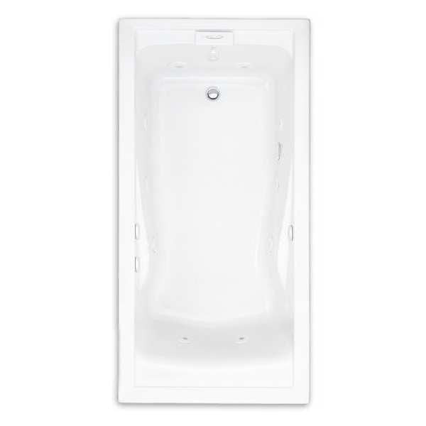 EverClean Whirlpool Tub, 72x36", White