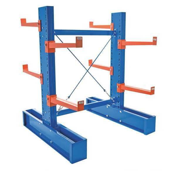 Blue Cantilever Double Upright Medium Duty Set 6ft Height 36" Arms