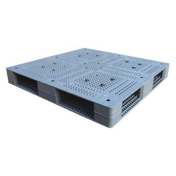 High Density Polyethylene (HDPE) Heavy Duty Pallet,  47.25 in L,  47.25 in W,  6 H