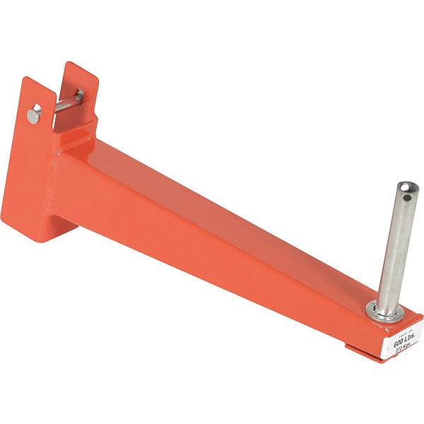 Orange Steel Cantilever Incline Arm 12"L Usable 800lb Capacity