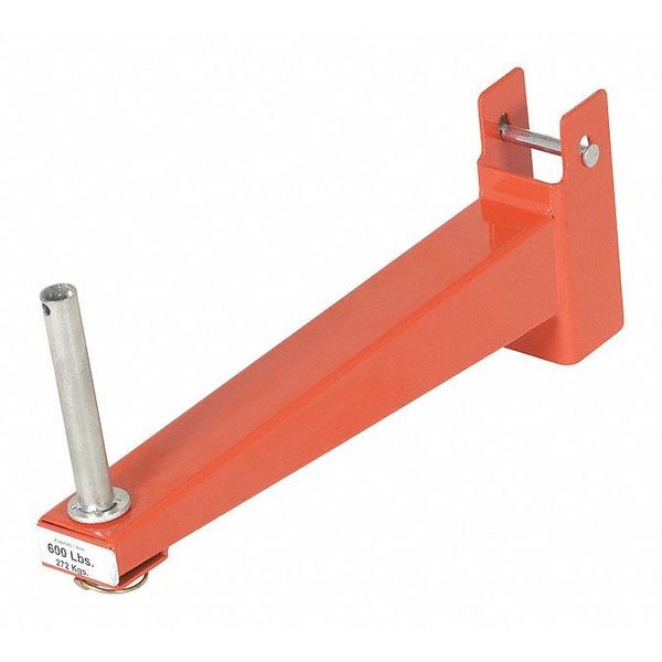 Orange Steel Standarf Cantilever Racking Straight Arm 18"L Usable