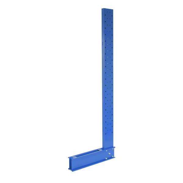 Blue Steel Standard Cantilever Single Upright Rack 6ft Height 24" Arm