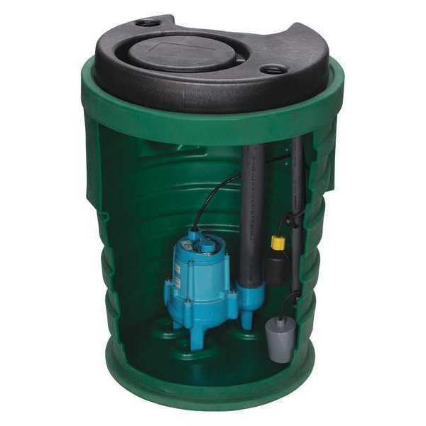 Sewage System, 4/10HP, 4inx2in, 20 ft., 8.5A