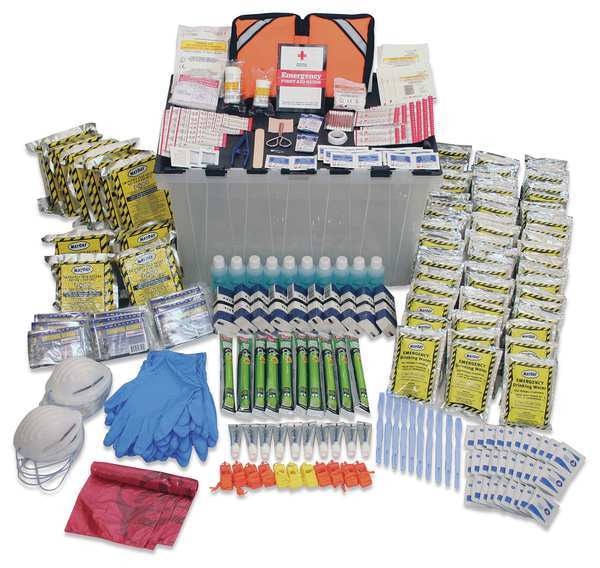 Group Emergency Survival Kit,  Plastic Case 10 Person