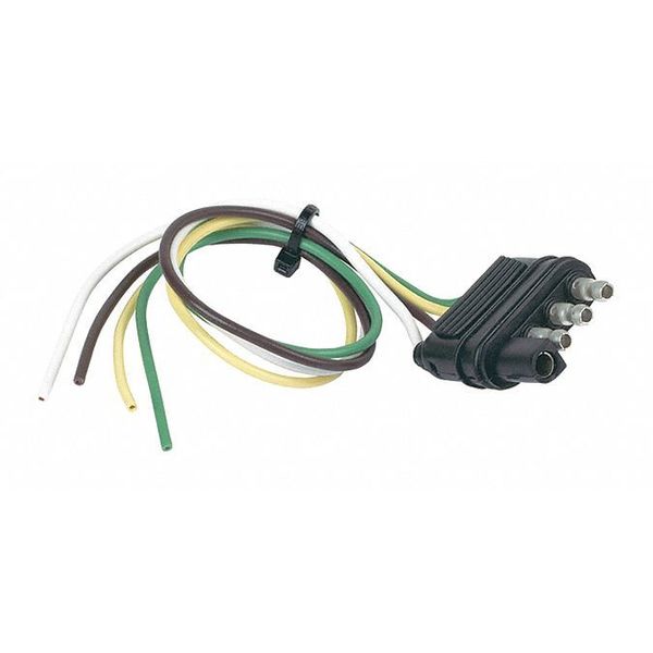 Flat Electric Connector, 4-Way, ForTrailer