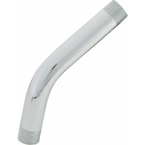 Brass Shower Arm, 8" L, Chrome Finish