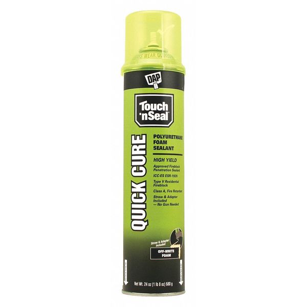 Multipurpose/Construction Spray Foam Sealant,  24 oz,  Aerosol Can,  Beige,  1 Component